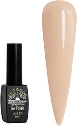 Global Fashion Professional Black Elite Gel Nail Polish, 8ml, 132, Beige