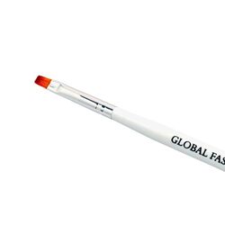 Global Fashion Professional Flat Nail Art Brush, #6, White