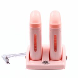 Global Fashion Professional Double Cartridge Wax Heater Set, Pink