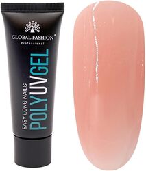 Global Fashion Professional Durable and Easy Long-Lasting Nail Enhancements Poly UV Gel, 04, Pink