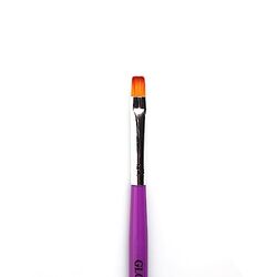Global Fashion Professional Nail Art Brush Kit with Flat Gel Polish Art Brush #8, Multicolour
