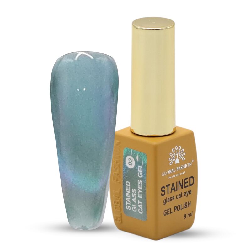 Stained Glass Cat Eye Gel Polish - 02