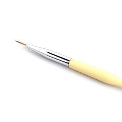 Global Fashion Professional Nail Art Liner Brush, 11mm, Yellow