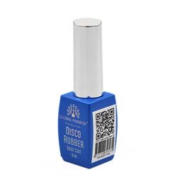 Global Fashion Professional Long Lasting Shine Disco Reflective Rubber Base Nail Polish, 8ml, 05, Blue