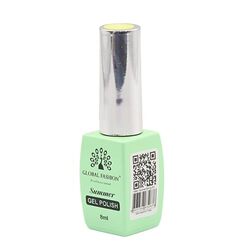 Global Fashion Professional Summer/Spring 36 Colors Collection Gel Nail Polish, Long Lasting Non-Toxic, 8ml, 07, Green