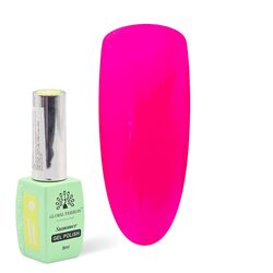 Global Fashion Professional Summer/Spring 36 Colors Collection Gel Nail Polish, Long Lasting Non-Toxic, 8ml, 25, Pink