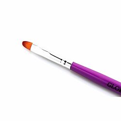 Global Fashion Professional Nail Art Oval Brush, #8, Purple