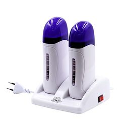 Global Fashion Professional Double Cartridge Wax Heater Set, Purple