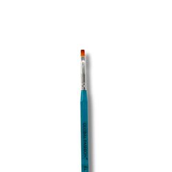 Global Fashion Professional Flat Nail Brush for UV Gel Polish, #4, Blue