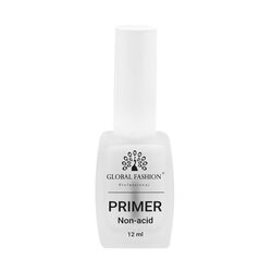 Global Fashion Professional Long Lasting Non-Acid Primer, 12ml, Transparent, Clear