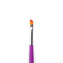 Global Fashion Professional Flat Synthetic Gel Polish Art Brush, Flat Synthetic1#8, Purple