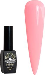 Global Fashion Professional Black Elite Gel Nail Polish, 8ml, 090, Pink