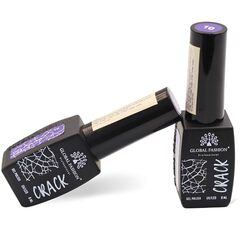 Global Fashion Professional Captivating Cracked Effects Gel Nail Polish, 8ml, No. 10, Purple