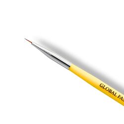 Global Fashion Professional Fine Liner Nail Art Brush, 7mm, Yellow