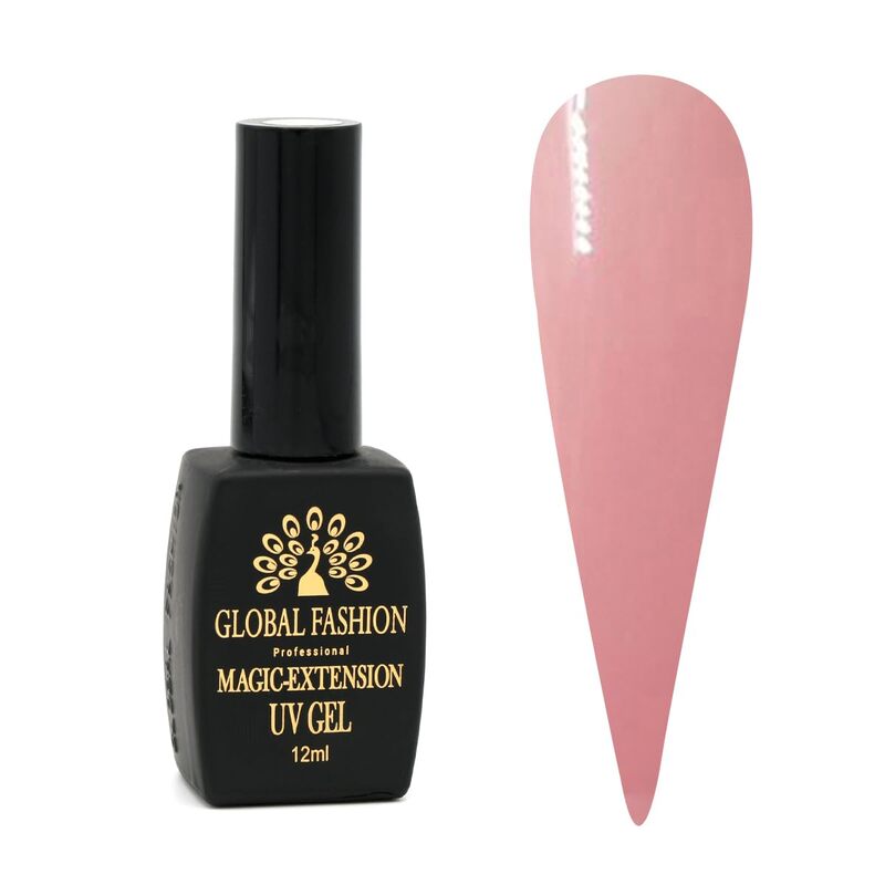 Global Fashion Professional Achieve Stunning Nail Magic Extensions UV Gel, 12ml, 05, Pink
