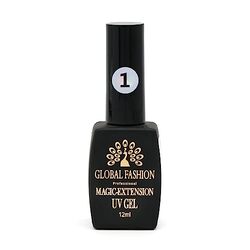 Global Fashion Professional Achieve Stunning Nail Extensions With Global Fashion Professional Magic-Extension Gel, 12ml, 01, White