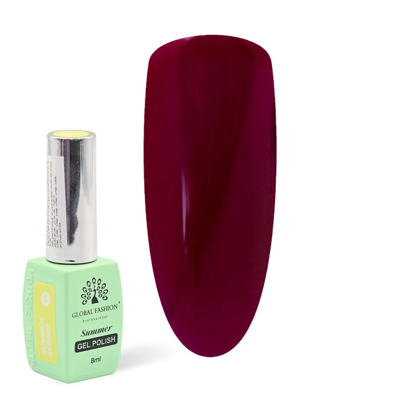 Global Fashion Professional Summer/Spring 36 Colors Collection Gel Nail Polish, Long Lasting Non-Toxic, 8ml, 31, Purple