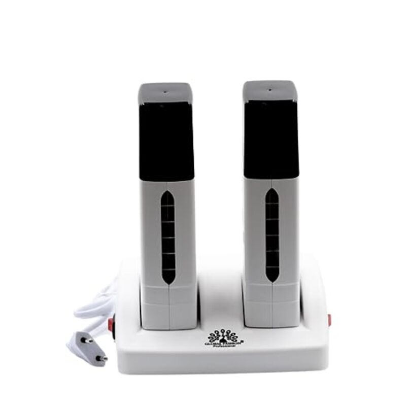 Global Fashion Professional Double Exclusive Care Wax Heater Set, Black/White