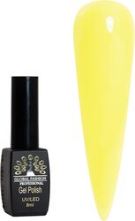Global Fashion Professional Black Elite Gel Nail Polish, 8ml, 178, Yellow