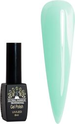 Global Fashion Professional Black Elite Gel Nail Polish, 8ml, 093, Green