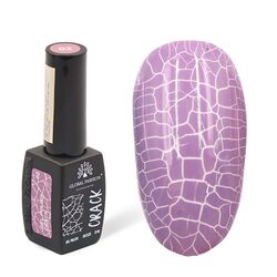 Global Fashion Professional Captivating Cracked Effects Gel Nail Polish, 8ml, No. 02, Lavender