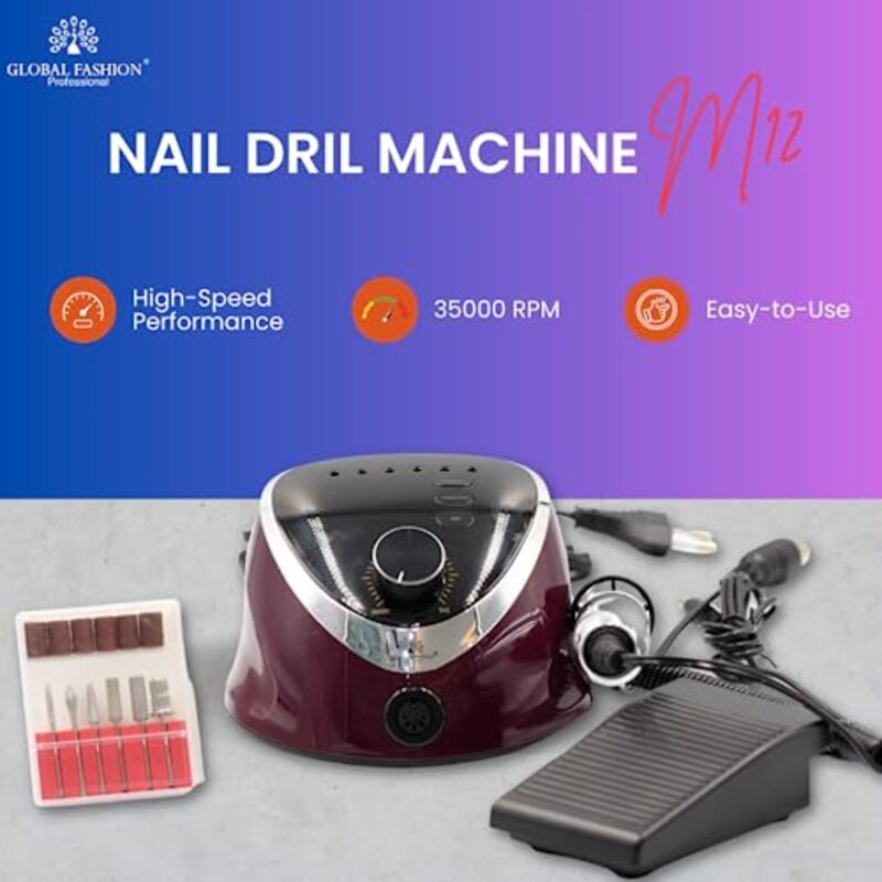 Global Fashion Professional Get Salon-Quality Manicures and Pedicures, 68W, M12, Purple