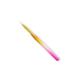 Global Fashion Professional Nail Art Gradient Pen with Fine Liner Brush, 11mm, Multicolour