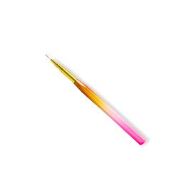 Global Fashion Professional Nail Art Gradient Pen with Fine Liner Brush, 9mm, Multicolour