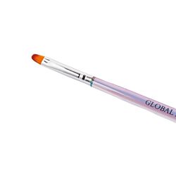 Global Fashion Professional Nail Art Brush, #8, Clear