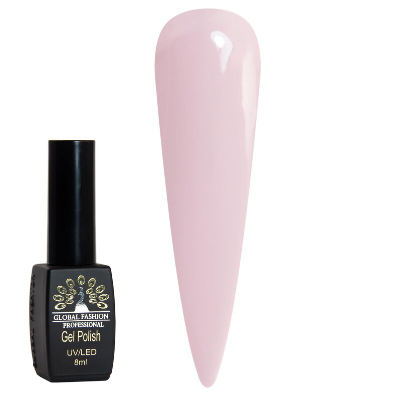 Global Fashion Professional Black Elite Gel Nail Polish, 8ml, 245, Pink