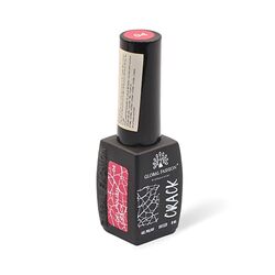 Global Fashion Professional Captivating Cracked Effects Gel Nail Polish, 8ml, No. 04, Red