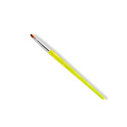 Global Fashion Professional Flat Nail Art Brush, #4, Yellow