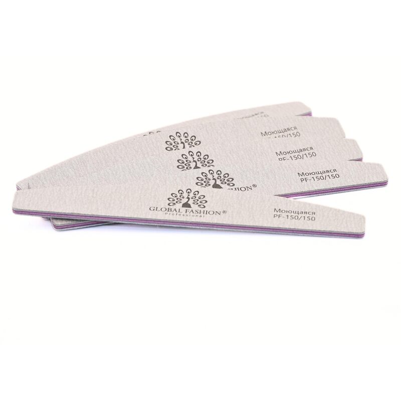 Global Fashion Professional Washable Nail File Set 150/150, White