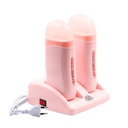 Global Fashion Professional Double Cartridge Wax Heater Set, Pink