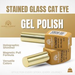 Stained Glass Cat Eye Gel Polish - 01