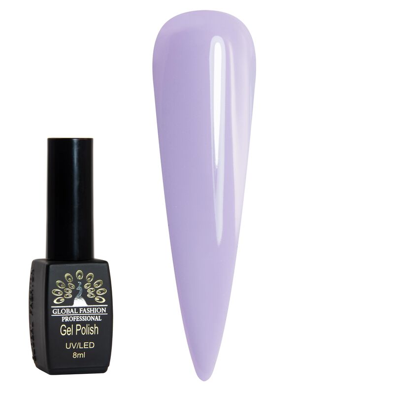 Global Fashion Professional Black Elite Gel Nail Polish, 8ml, 088, Lavender