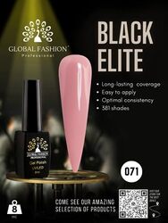 Global Fashion Professional Black Elite Gel Nail Polish, 8ml, 071, Pink