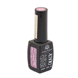 Global Fashion Professional Captivating Cracked Effects Gel Nail Polish, 8ml, No. 02, Lavender