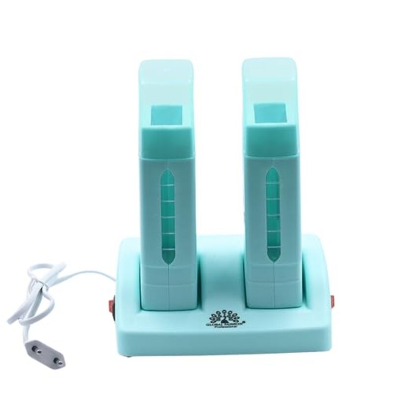 Global Fashion Professional Double Exclusive Care Wax Heater Set, Blue