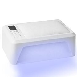 Global Fashion Professional 2-In-1 Led/Uv Nail Lamp With Hand Pillow, White