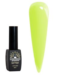 Global Fashion Professional Black Elite Gel Nail Polish, 8ml, 177, Green