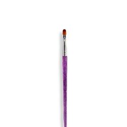 Global Fashion Professional Oval Nail Art Brush, #8, Purple