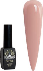 Global Fashion Professional Black Elite Gel Nail Polish, 8ml, 131, Brown