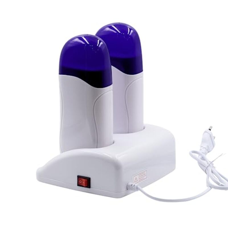 Global Fashion Professional Double Cartridge Wax Heater Set, Purple