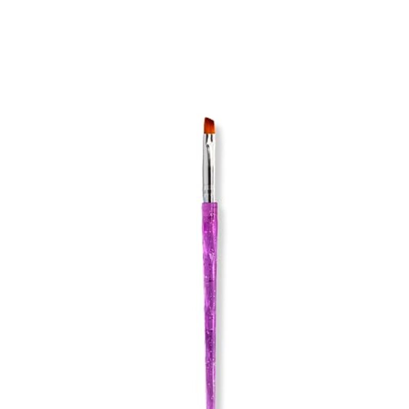Global Fashion Professional Flat Synthetic Nail Art Brush, #8, Purple