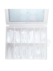 Global Fashion Professional Top Reusable Extension Forms Extended, 96 Pieces, Clear