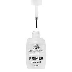 Global Fashion Professional Long Lasting Non-Acid Primer, 12ml, Transparent, Clear