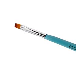 Global Fashion Professional Flat Nail Brush for UV Gel Polish #8, Multicolour