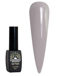 Global Fashion Professional Black Elite Gel Nail Polish, 8ml, 240, Grey