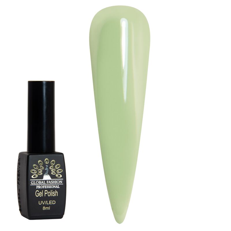 Global Fashion Professional Black Elite Gel Nail Polish, 8ml, 112, Green